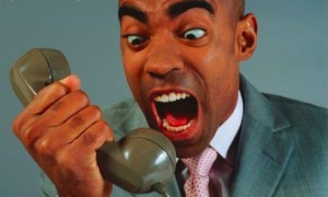 black man yelling into phone 300x180 Yell at Your Phone to Charge It: New Piezoelectric Device Could Help You