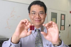 yang yang polymer cell 300x199 Record Breaking Efficiency for Polymer Solar Cells Achieved by UC Researchers