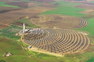 Aerea plataforma solar 300x198 Thermal Storage Adds Value to Concentrating Solar Power Plants