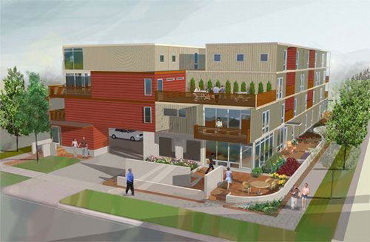 green apartments Detroit Welcomes 93 Shipping Containers Made into Luxurious Apartment
