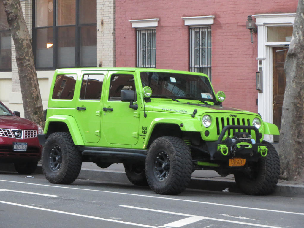 green transformer jeep