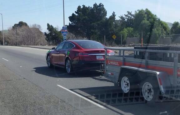 Tesla Model S Towing – A Picture is Worth a Thousand Words - The Green